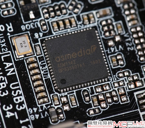 主板上使用的祥硕ASM1142 USB 3.1主控芯片